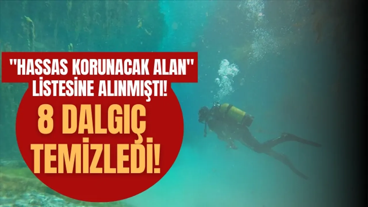  'Hassas Korunacak Alan' Listesine Alınmıştı! 8 Dalgıç Temizledi!