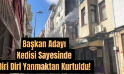 Başkan Adayı Kedisi Sayesinde Diri Diri Yanmaktan Kurtuldu! 