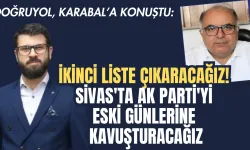 Doğruyol: İkinci Liste Çıkaracağız! Sivas'ta AK Parti'yi Eski Günlerine Kavuşturacağız