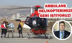 Helikopterimizi Geri İstiyoruz