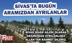 Sivas'ta Bugün Kimler Vefat Etti?