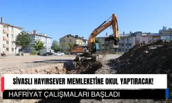 Sivaslı Hayırsever Memleketine Okul Yaptıracak! Hafriyat Çalışmaları Başladı 