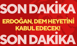 Son Dakika: Erdoğan, DEM heyetini kabul edecek!