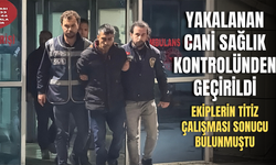 Yakalanan cani sağlık kontrolünden geçirildi