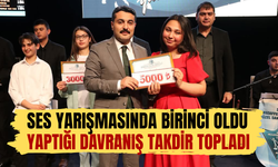Ses yarışmasındaki ödülünü LÖSEV'e bağışladı