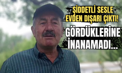 Şiddetli sesle evden dışarı çıktı! Gördüklerine inanamadı...