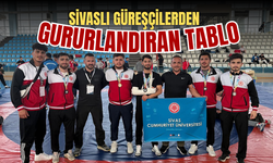 Sivaslı güreşçilerden gururlandıran tablo