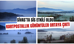 Hafik'te kartpostallık görüntüler ortaya çıktı