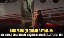 Taraftarı Çıldırtan Paylaşım: Rey Manaj, Galatasaray Maçından Sonra Özel Jetle Tatilde!