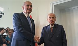 TBMM Başkanı Kurtulmuş, MHP Genel Başkanı Bahçeli'yi ziyaret etti