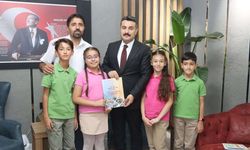 Başarılı öğrencilerden Erdoğan'a ziyaret
