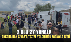 Ankara'dan Sivas'a Taziye Yolculuğu Faciayla Bitti: 2 ölü 27 yaralı!