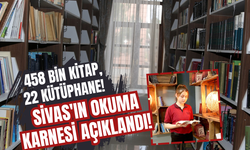 458 bin kitap, 22 kütüphane! Sivas'ın okuma karnesi açıklandı!