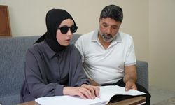 Görme engelli Esma Nur’un en büyük destekçisi babası