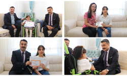 Sivas'ta Evde Eğitim Alan Öğrenciler Karne Heyecanı Yaşadı