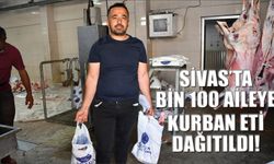 Sivas'ta Bin 100 Aileye  Kurban Eti Dağıtıldı
