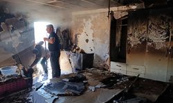 Sivas'ta Yangın Evi Harabeye Çevirdi!