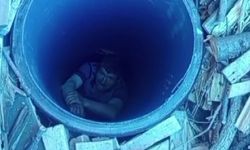 Sağır ve dilsiz adam bahçede dolaşırken su kuyusuna düştü! Yardımına itfaiye koştu