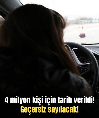 4 milyon kişi için tarih verildi! Geçersiz sayılacak!