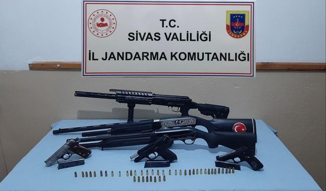 Sivas'ta silah kaçakçılığı operasyonu!
