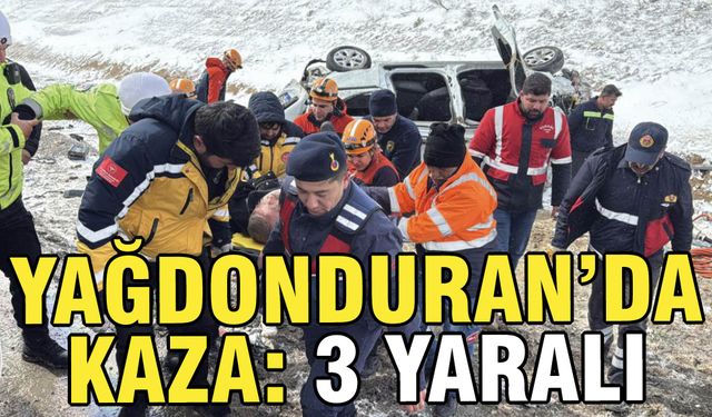Yağdonduran'da Kaza: 3 Yaralı