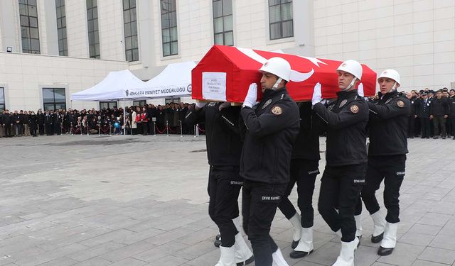 Şehit  polis son yolcuğuna uğurlandı