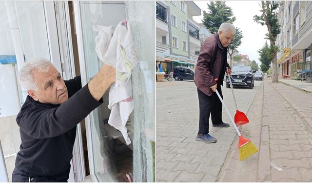 Evdeki temizlik alışkanlığını sokağa taşıdı