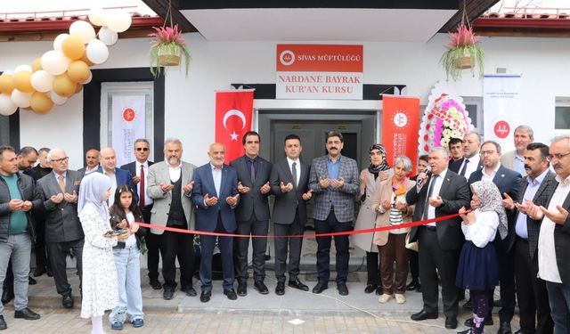 Vefat eden eşi için Sivas'a Kur'an Kursu yaptırdı