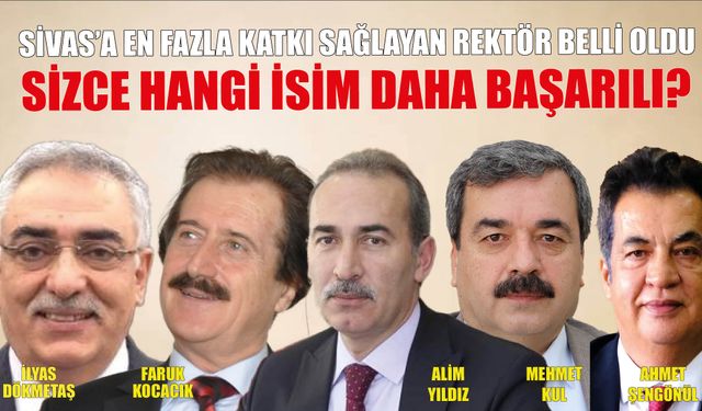 Sivas’a En Fazla Katkı Sağlayan Rektör Belli Oldu! Sizce Hangi İsim Daha Başarılı?