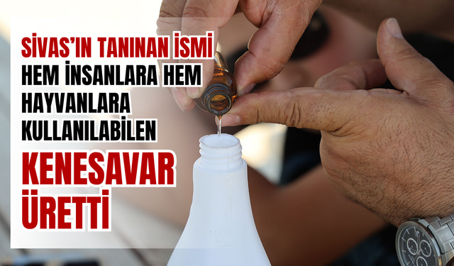 Hem insanlara hem hayvanlara kullanılabilen kenesavar üretti