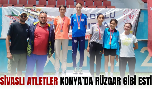 Sivaslı atletler Konya’da rüzgar gibi esti