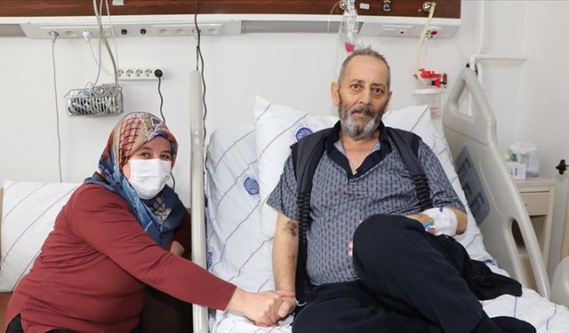 Oğlunun ciğeriyle hayata tutundu