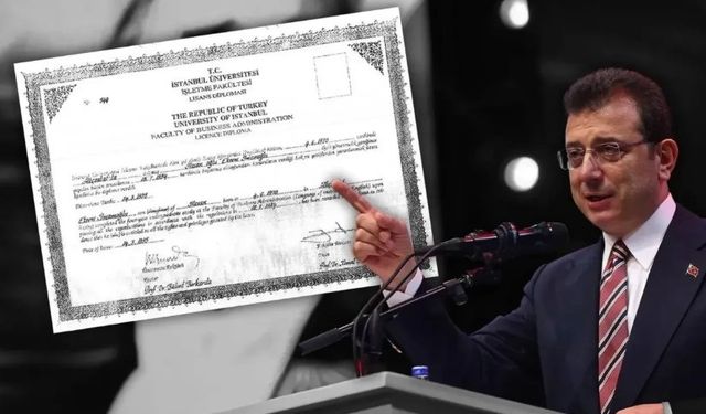İmamoğlu'na sahte diplomadan hapis şoku!