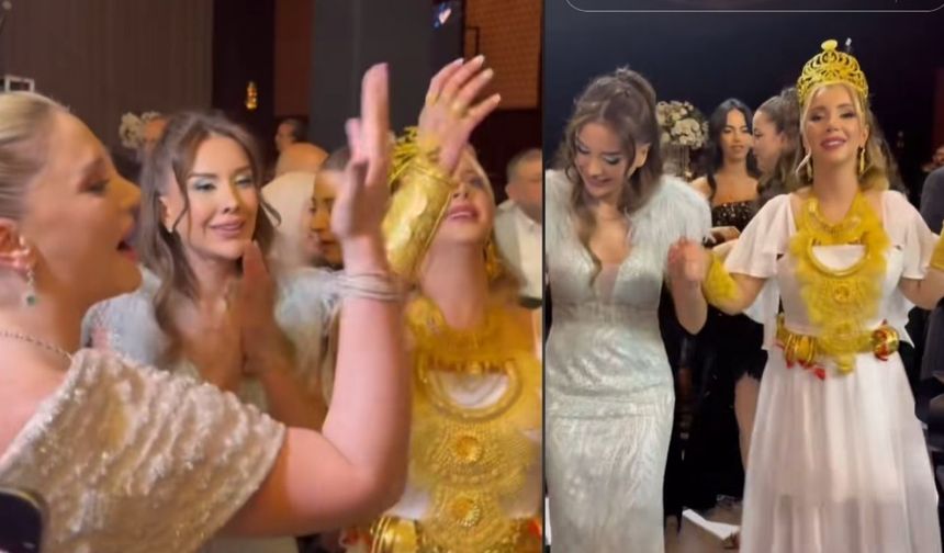 Dilan Polat Aleyna Dalveren’in Düğününde: Yine Dolarlar Havada Uçuştu