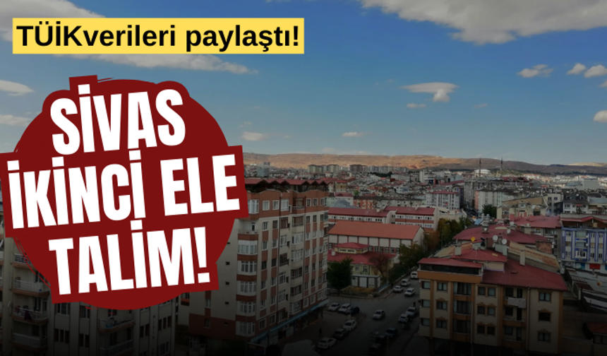 TÜİK verileri paylaştı! Sivas'ta her 4 konuttan 3'ü ikinci el!