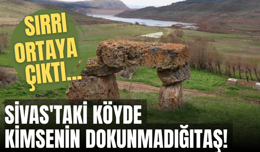 Sivas'taki Köyde Kimsenin Dokunmadığı Taş! Sırrı Ortaya Çıktı...