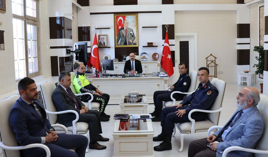 Şarkışla'da Trafik Haftası değerlendirme toplantısı yapıldı