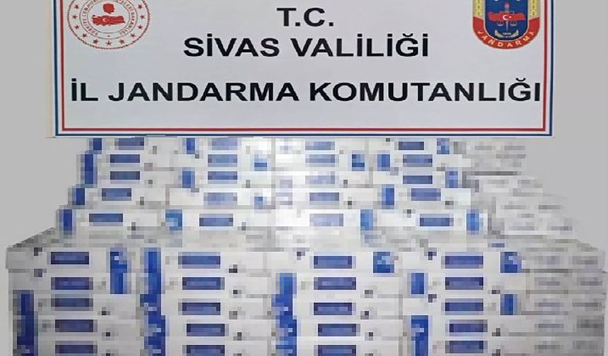 Sivas'ta kaçak sigara operasyonu!