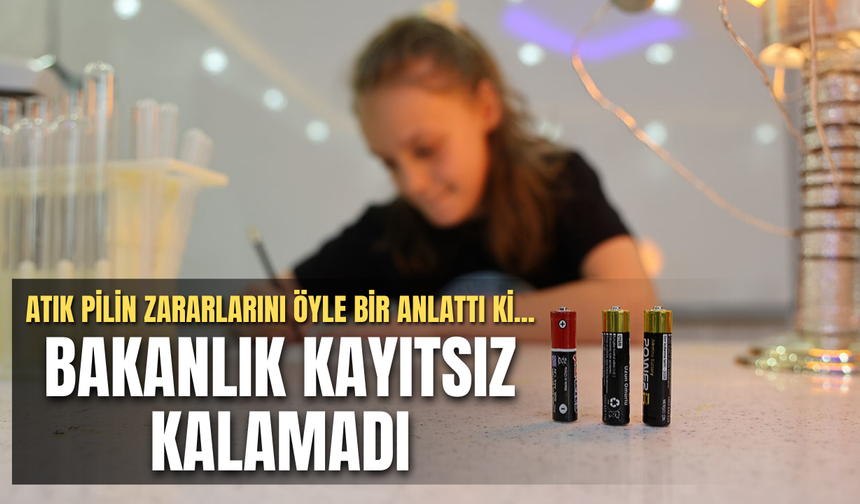 Atık pilin zararlarını çizgi romanla anlattı