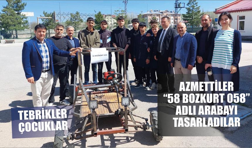 Azmettiler, “58 BOZKURT 058” Adlı Arabayı Tasarladılar