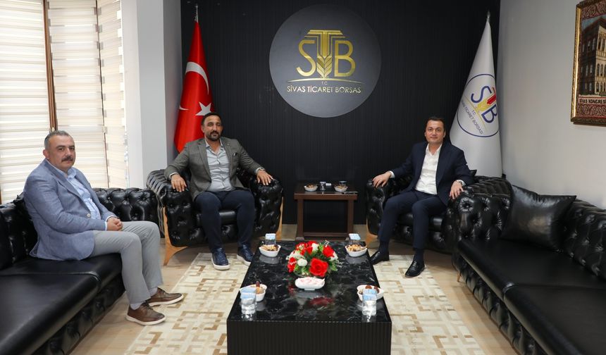 Şakir Öner Öztürk’ten Sivas Ticaret Borsası’na Veda Ziyareti