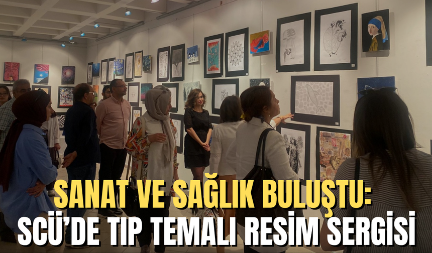 Sanat ve Sağlık Buluştu: SCÜ’de Tıp Temalı Resim Sergisi