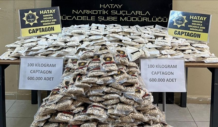 600 bin uyuşturucu hap ele geçirildi