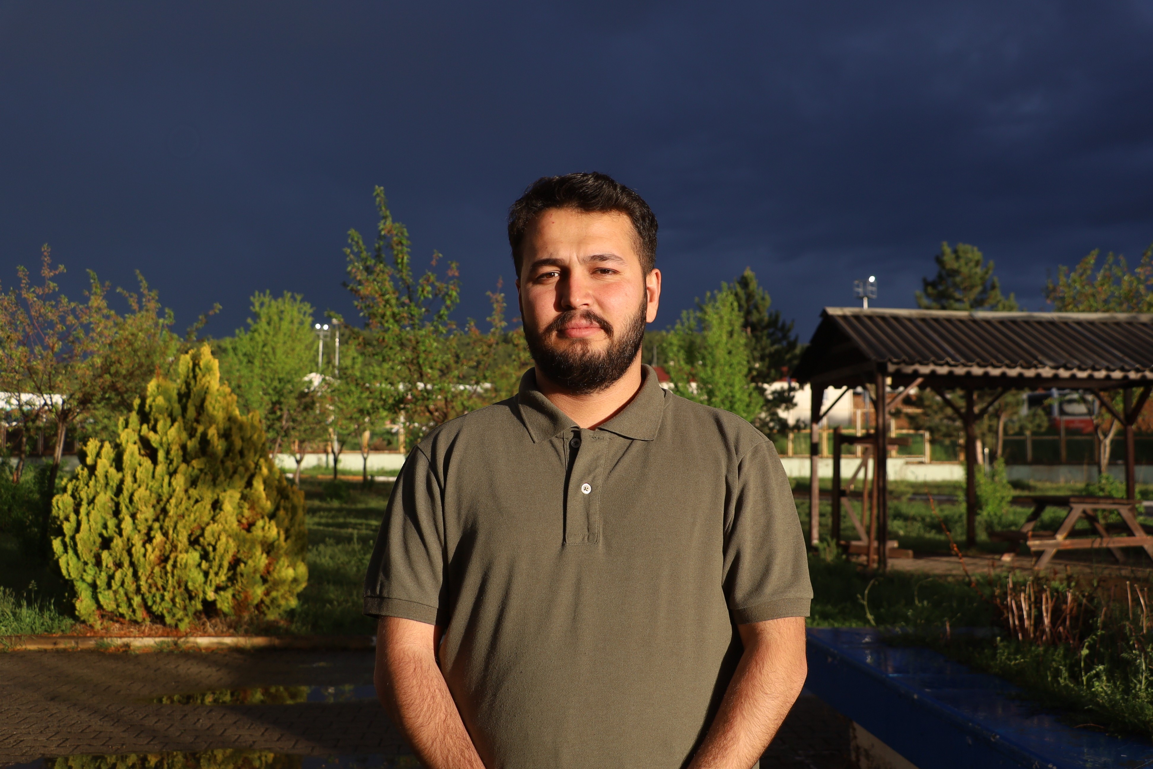 Sivas'ta sağanak sonrası gökkuşağı şöleni