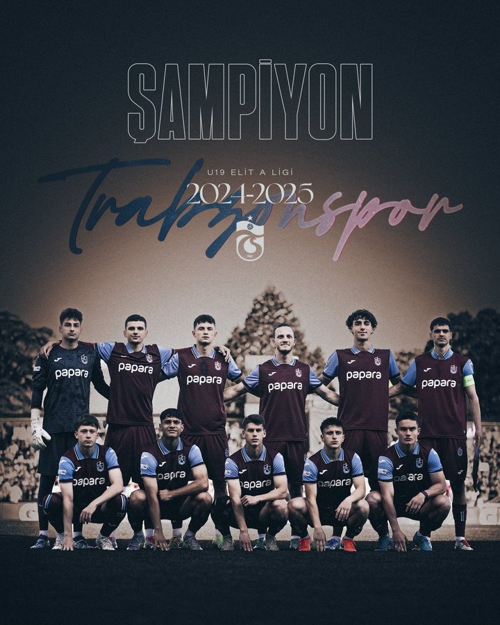 U19 Elit A Ligi şampiyonu Trabzonspor oldu