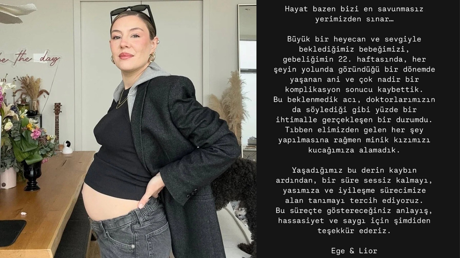 Ünlü oyuncu Ege Kökenli bebeğini kaybetti! 