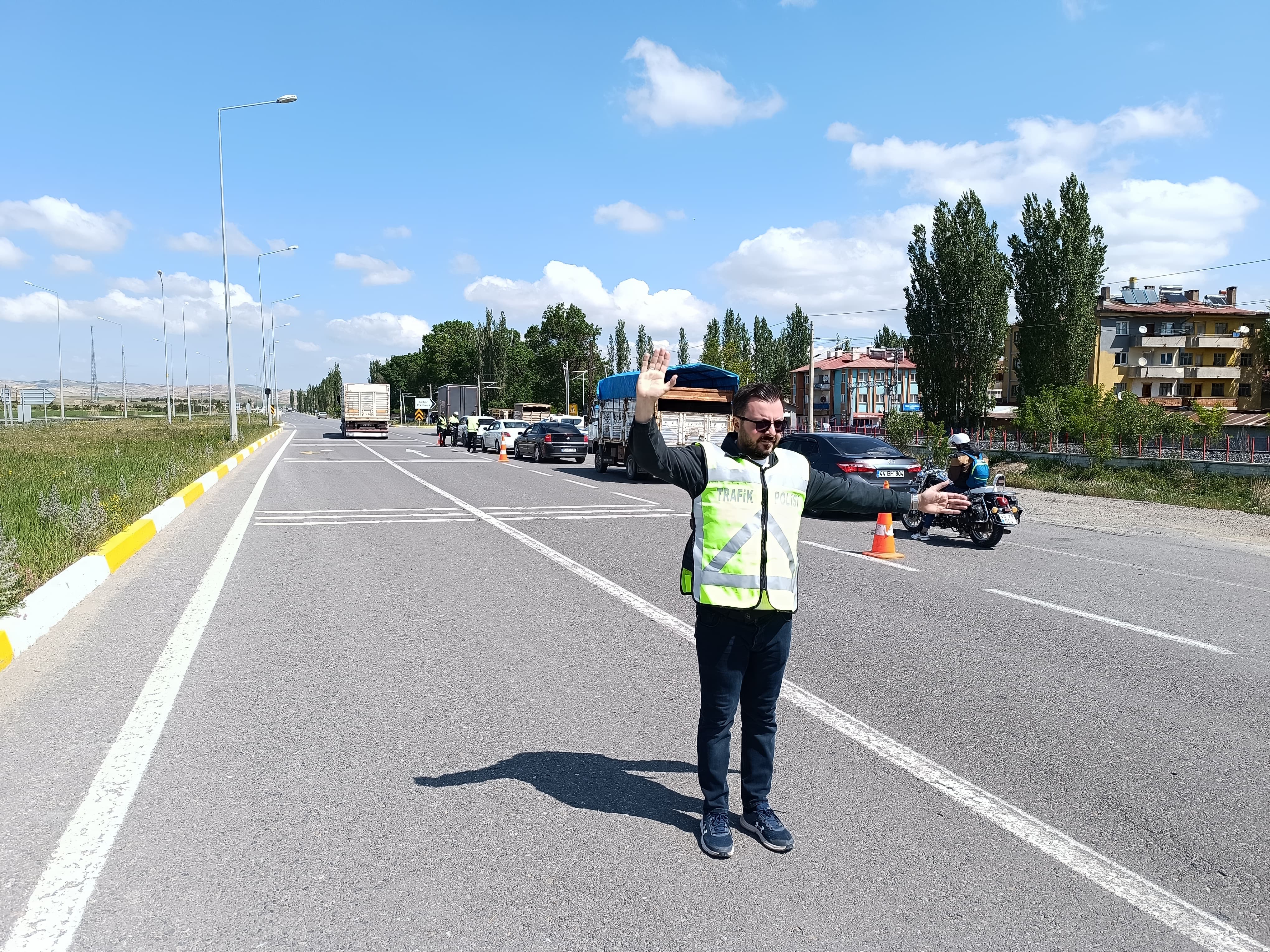 Ulaş'ta bayram öncesi trafik denetimleri artırıldı