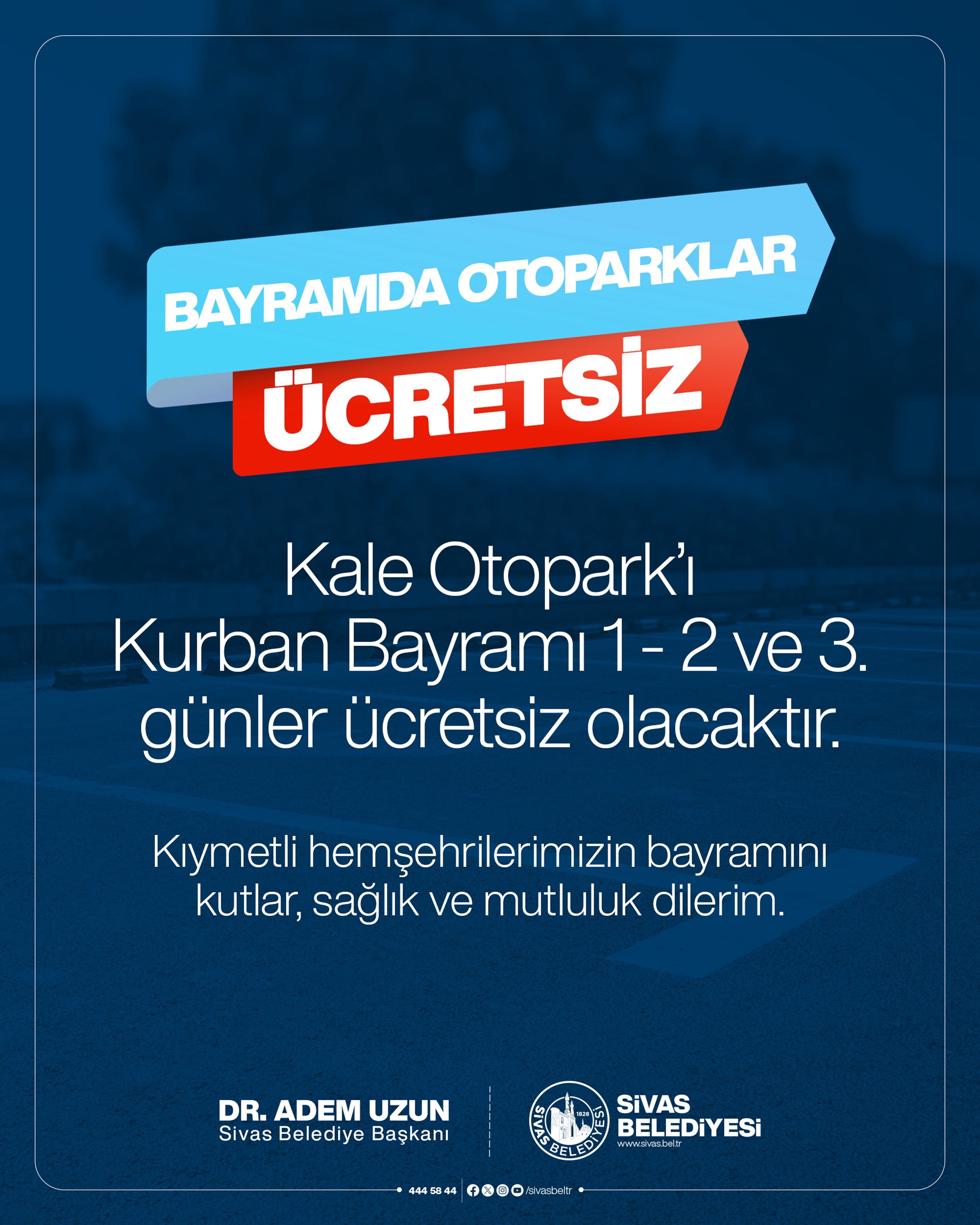 Sivas'ta bayramda bu  yerler ücretsiz! 