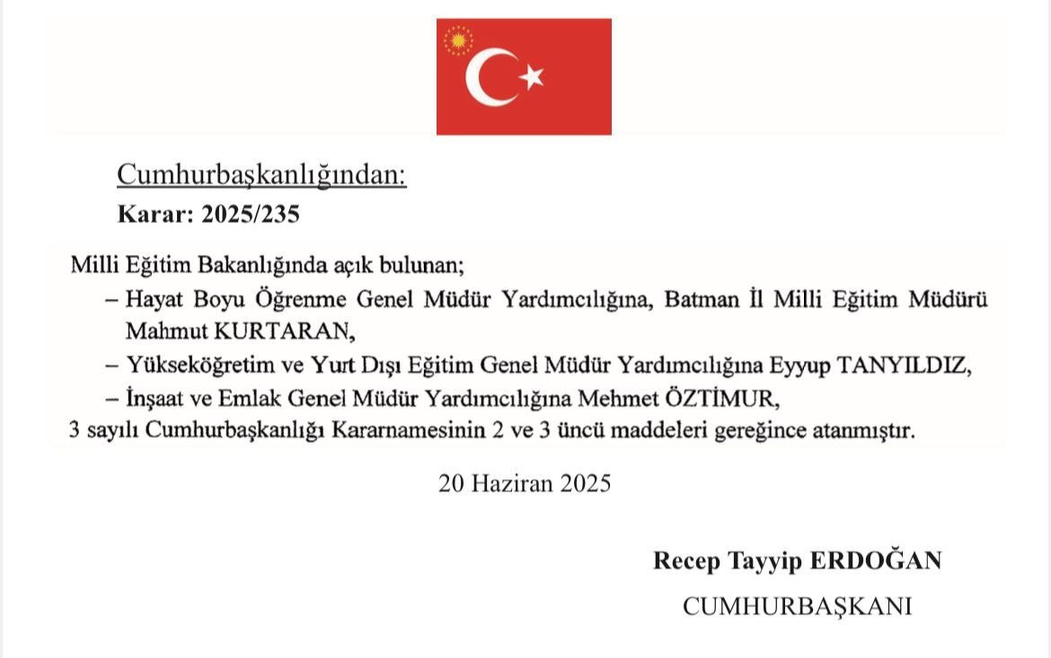 Cumhurbaşkanı Erdoğan'dan Sivaslı isme öneli görev! 