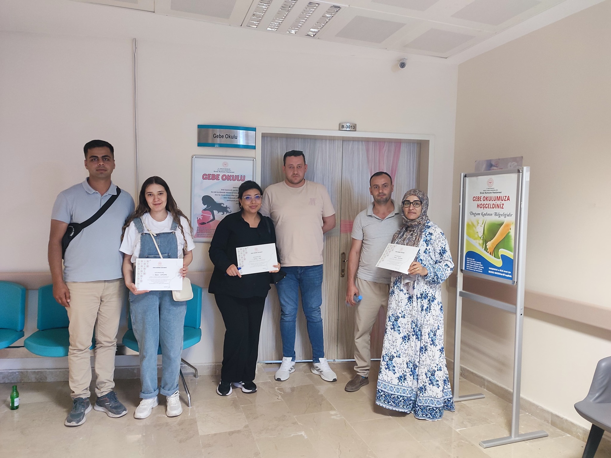 Gebe Okulu eğitimleri başarıyla tamamlandı